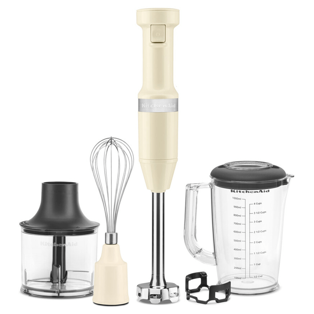 Блендер KitchenAid занурювальний с аксессуарами кремовий 5KHBV83EAC