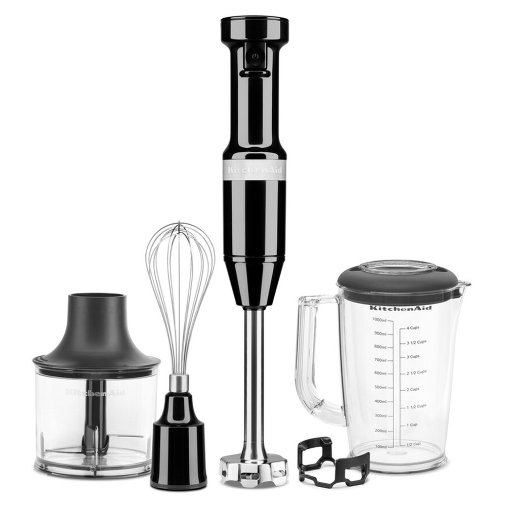 Блендер KitchenAid занурювальний с аксессуарами чорний 5KHBV83EOB