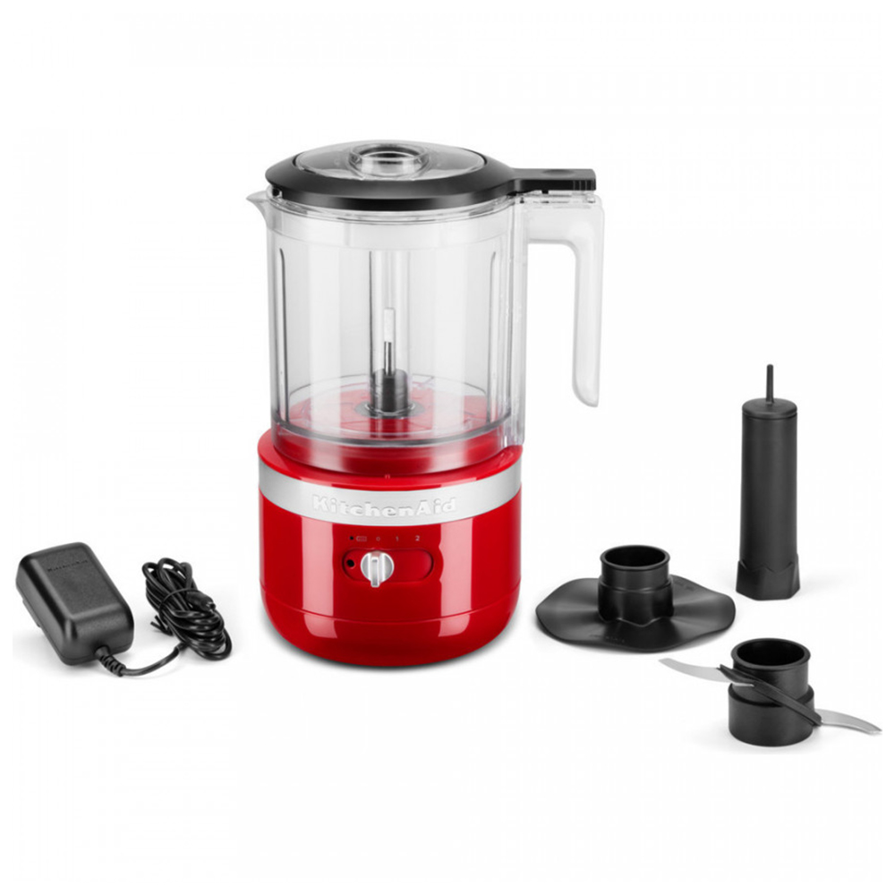 Кухонний мінікомбайн KitchenAid безпроводний червоний 5KFCB519EER