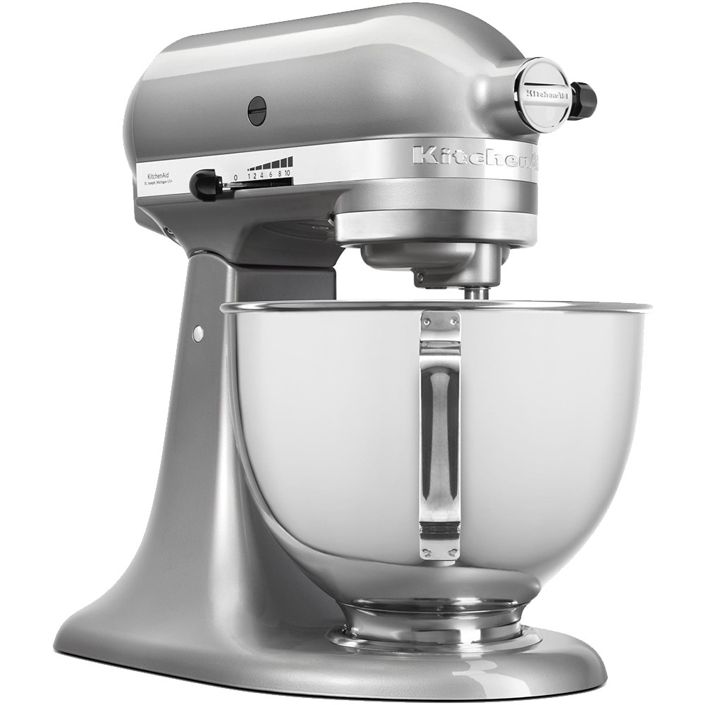 Міксер планетарний KitchenAid Artisan 4,3 л з відкидним блоком колір хром 5KSM95PSEMC