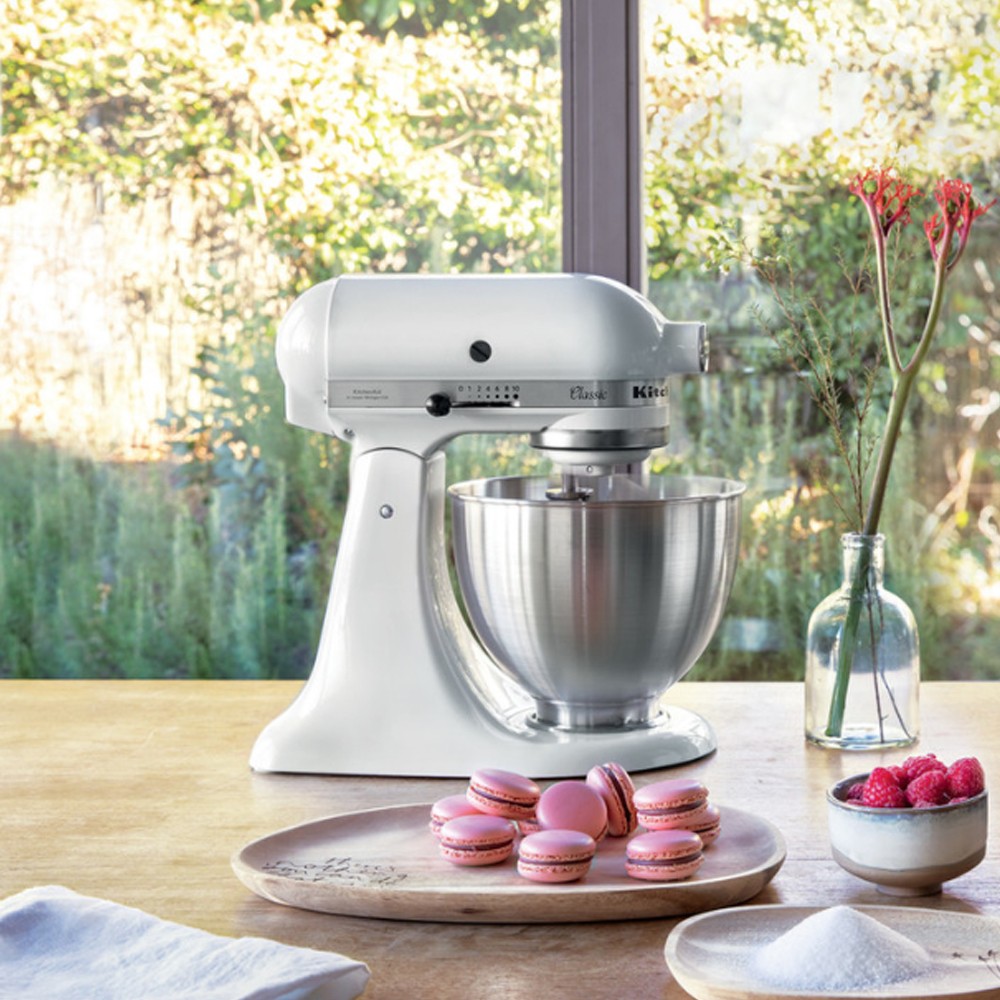 Міксер планетарний KitchenAid Artisan 4,3 л з відкидним блоком колір хром 5KSM95PSEMC