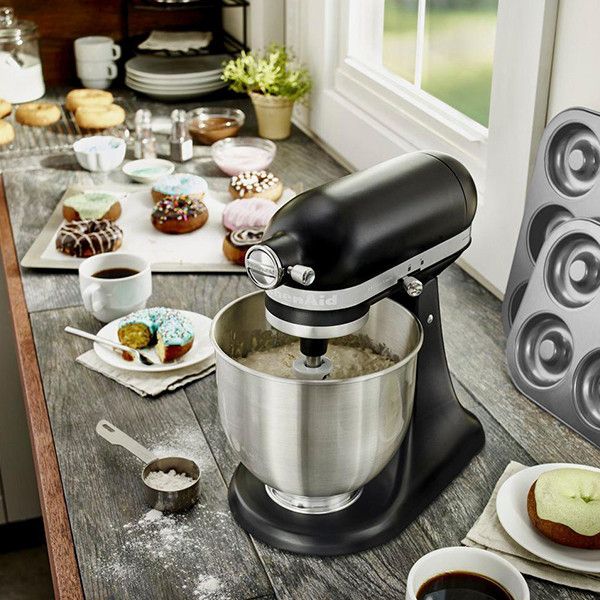 Комплект KitchenAid Кухонний процесор 4,5 л 5KCF0201XEBK + Міксер Mini Artisan 3,3 л 5KSM3311XEBM