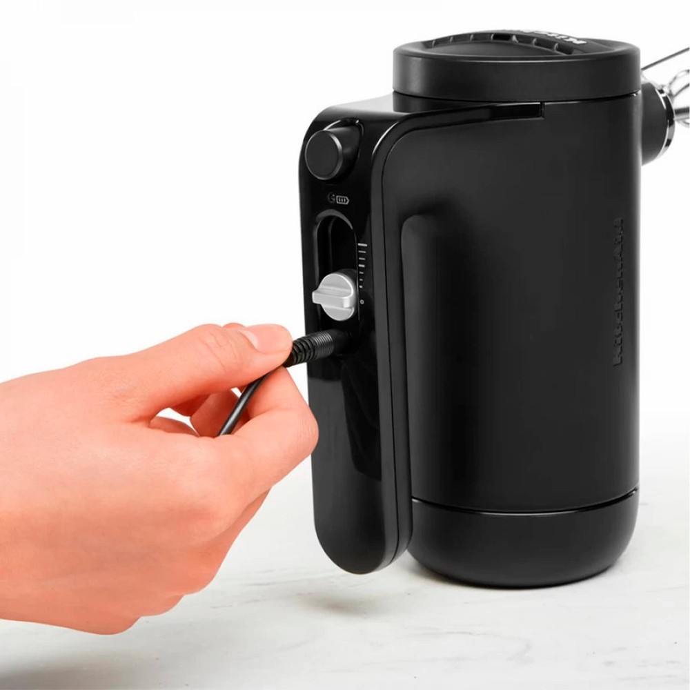 Міксер KitchenAid ручной матовий чорний 5KHMB732EBM