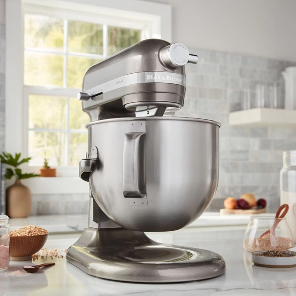 Міксер KitchenAid Artisan 6,6 л срібний медальйон 5KSM70SHXEMS
