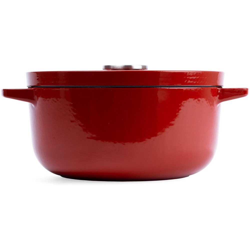 Каструля чавунна з кришкою KitchenAid Cast Iron 3,3 л червона CC006057-001
