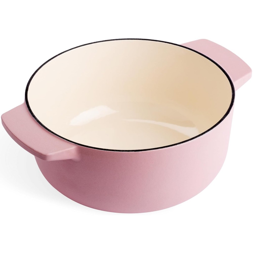 Каструля чавунна з кришкою KitchenAid Cast Iron 5,2 л суха троянда CC007431-001