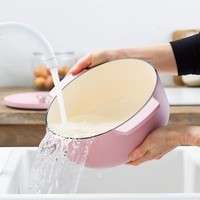 Каструля чавунна з кришкою KitchenAid Cast Iron 5,2 л суха троянда CC007431-001