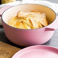 Каструля чавунна з кришкою KitchenAid Cast Iron 5,2 л суха троянда CC007431-001