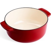 Каструля чавунна з кришкою KitchenAid Cast Iron 5,2 л червона CC006060-001
