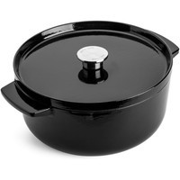 Каструля чавунна з кришкою KitchenAid Cast Iron 5,2 л чорна CC006061-001