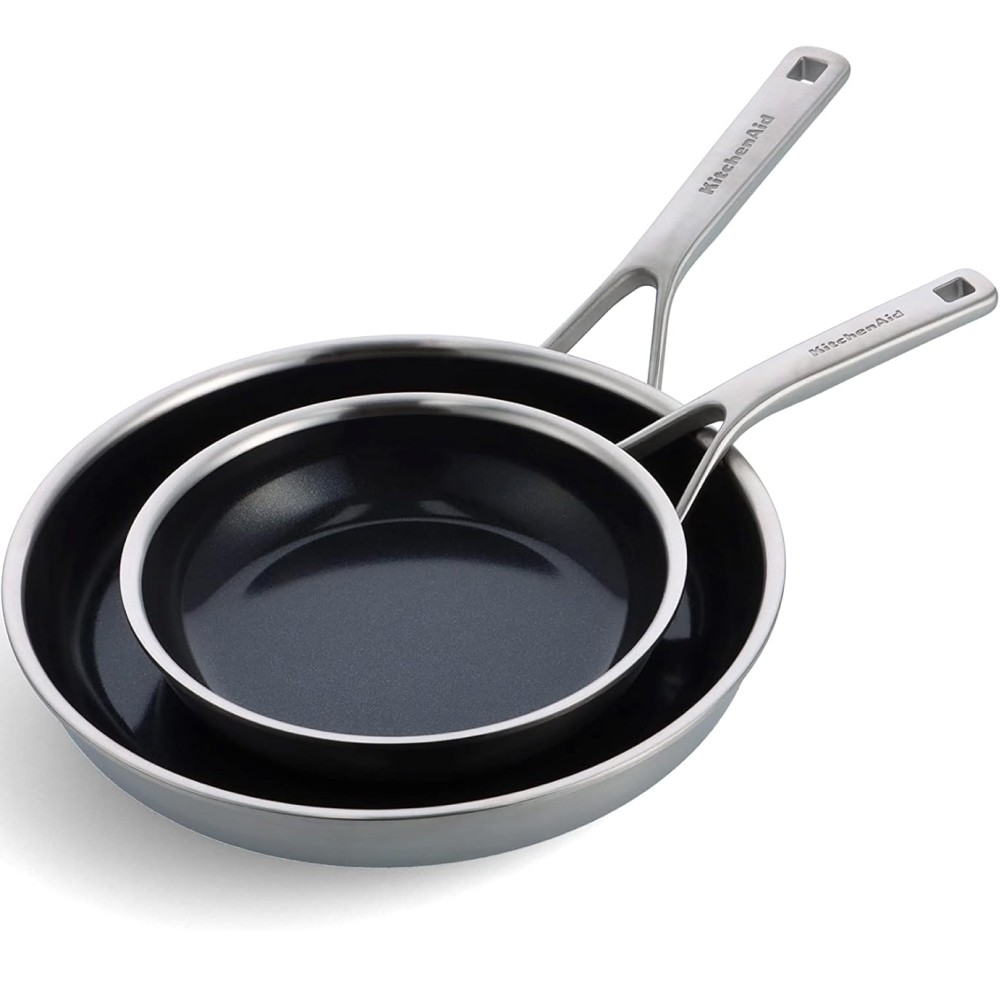 Набір сковорідок KitchenAid Multiply Stainless Steel 20/28 см CC006065-001