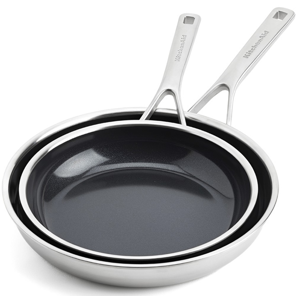 Набір сковорідок KitchenAid Multiply Stainless Steel 24/28 см CC006066-001