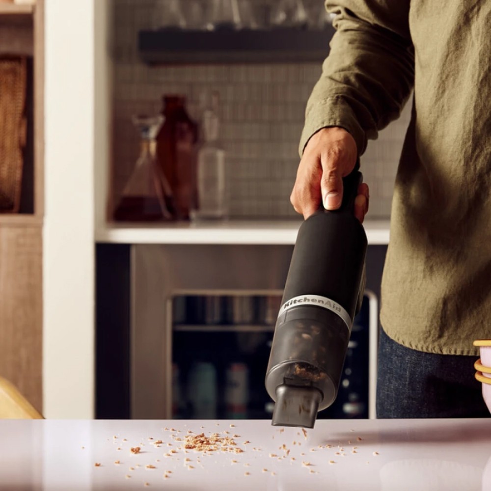 Кухонний ручний пилосос KitchenAid Go акумуляторний 12V матовий чорний 5KKVR100BM