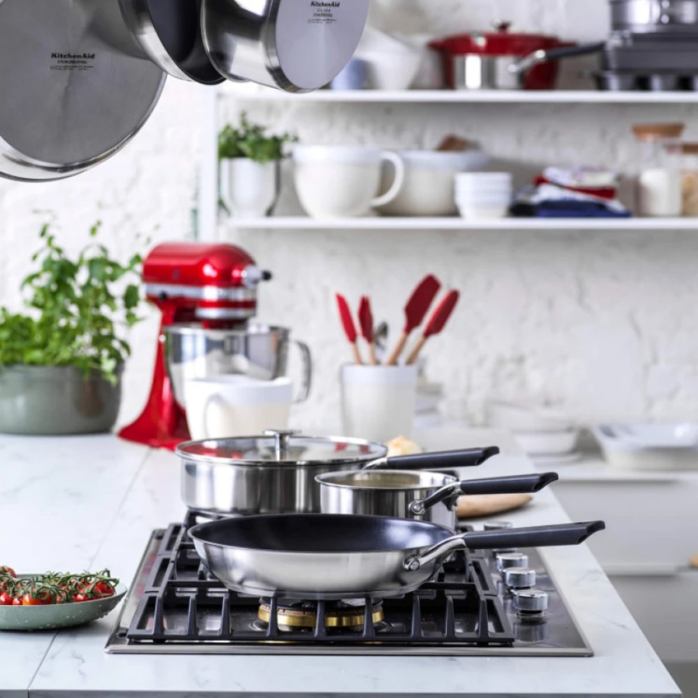 Сковорода KitchenAid Classic Stainless Steel з керамічним покриттям 24 см CC005701-001
