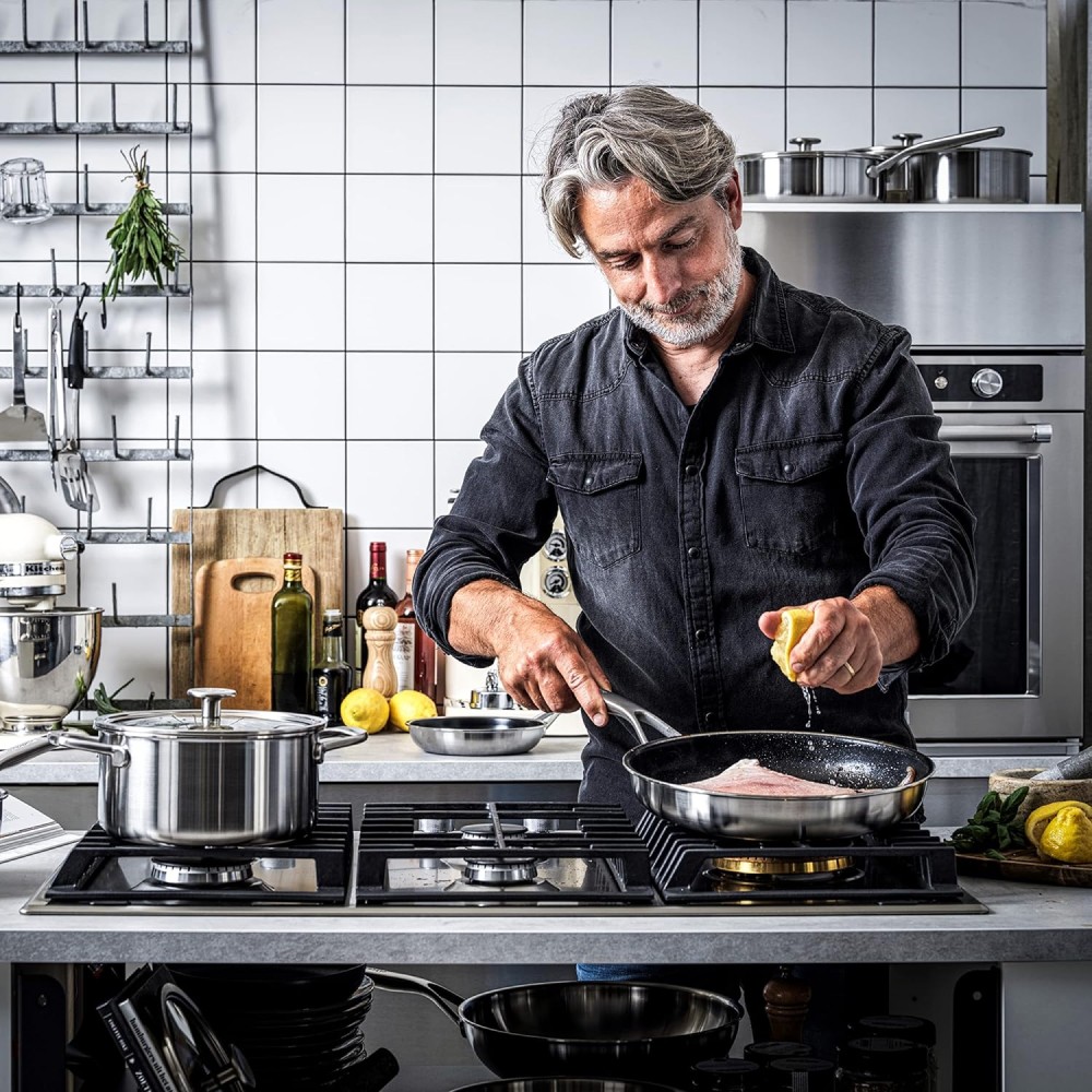 Сковорода KitchenAid Multiply Stainless Steel з керамічним покриттям 28 см CC004950-001