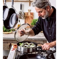 Сотейник з кришкою KitchenAid Classic Stainless Steel з керамічним покриттям 26 см 3,6 л CC005704-001