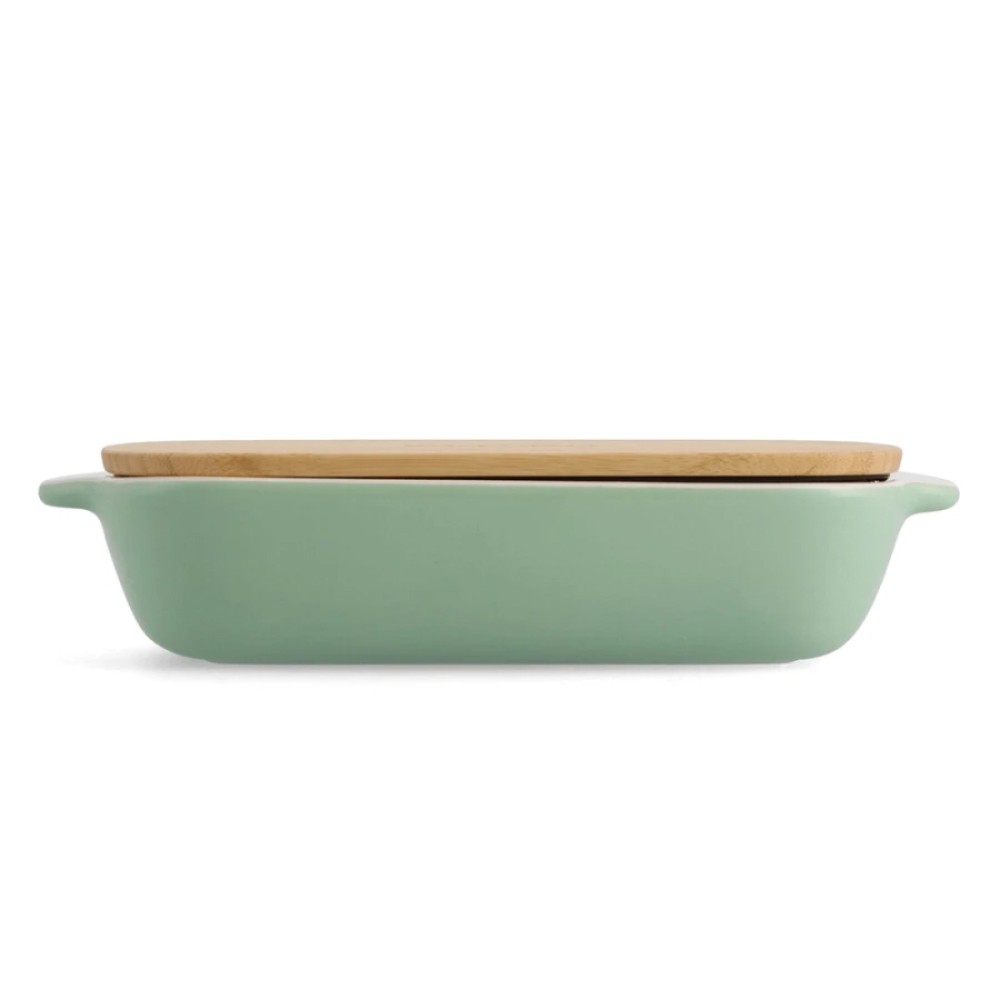 Форма для випічки KitchenAid Stoneware з кришкою фісташкова 1,9 л CC007425-001