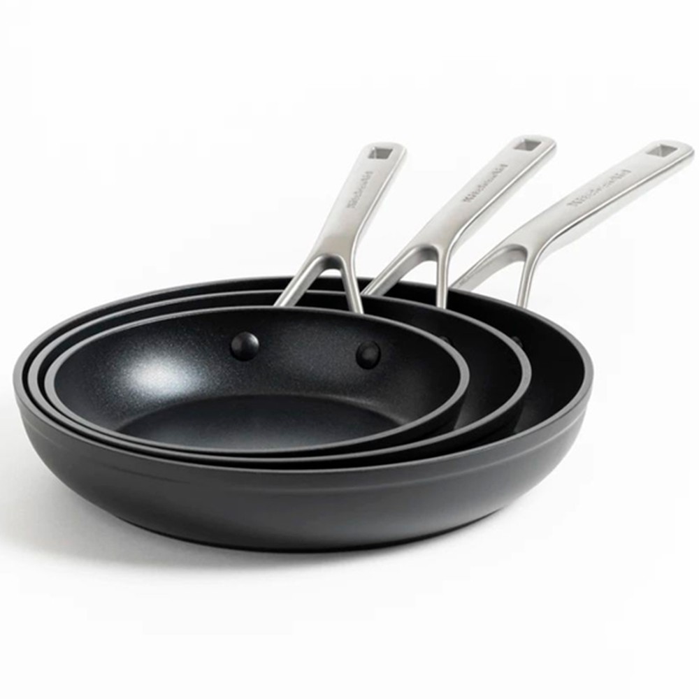Набір сковорідок KitchenAid Forged Hardened Aluminium 20+24+28 см CC005699-001