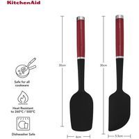 Набір лопаток для тіста KitchenAid Coreline 2 шт 30 см червоний KQG437OHERE