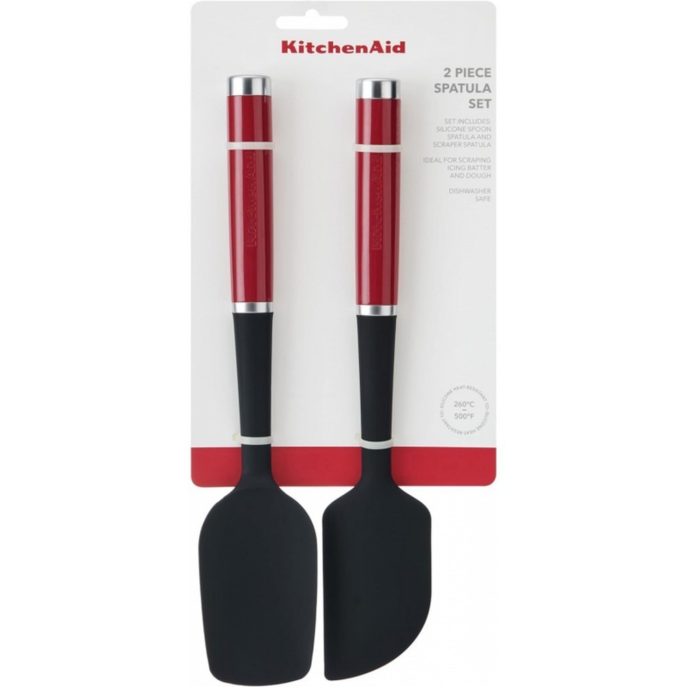 Набір лопаток для тіста KitchenAid Coreline 2 шт 30 см червоний KQG437OHERE