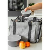 Набір мисок з кришками KitchenAid Coreline 4 шт 355/591/828/1065 мл сірий KQG176OSCGG