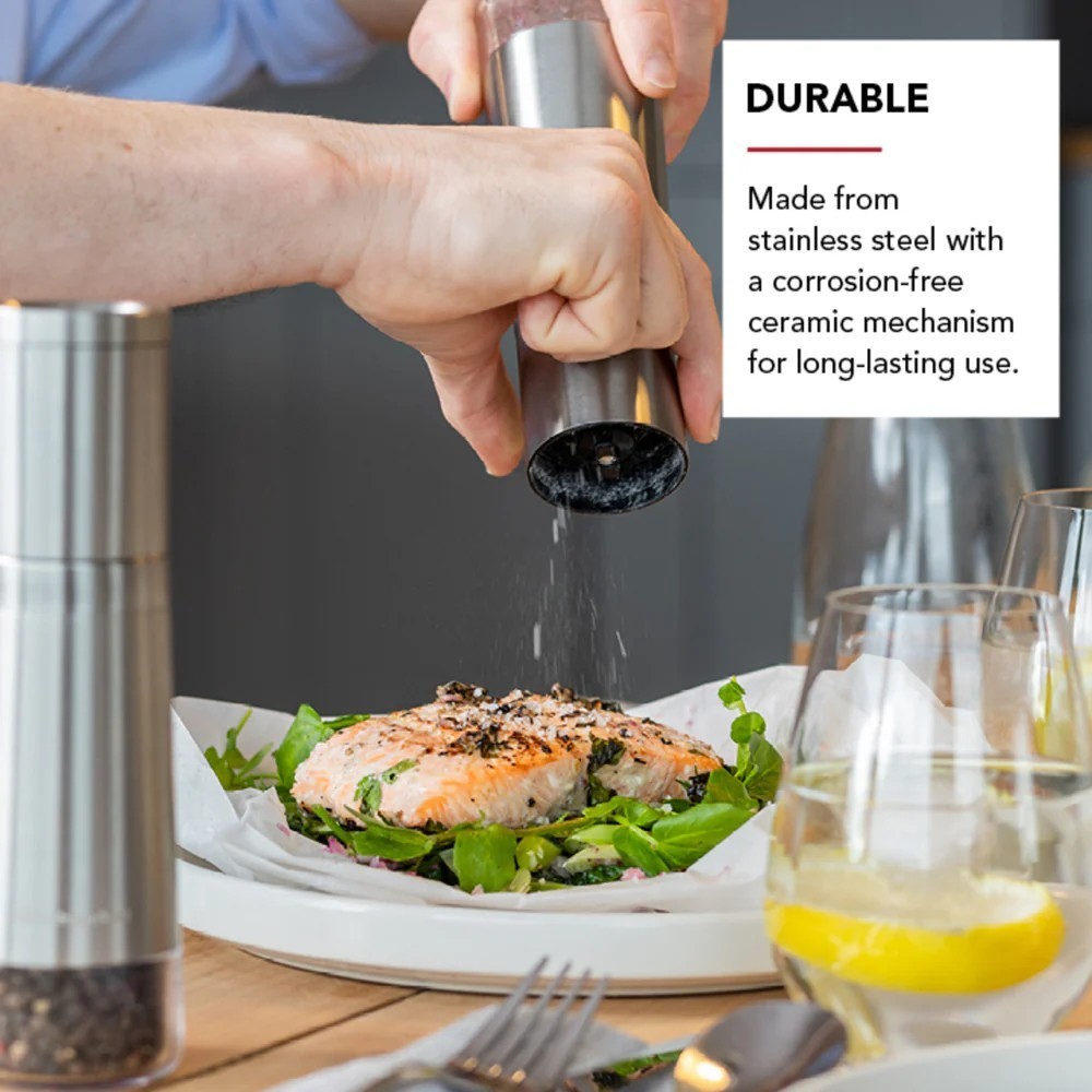 Набір млинків для солі та перцю KitchenAid Universal 2 шт 20,3 см сріблястий KOG988OSSSA