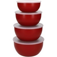 Набір мисок з кришками KitchenAid Universal 4 шт 355/591/828/1065 мл червоний KQG176OSERE