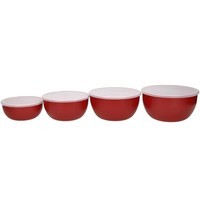 Набір мисок з кришками KitchenAid Universal 4 шт 355/591/828/1065 мл червоний KQG176OSERE