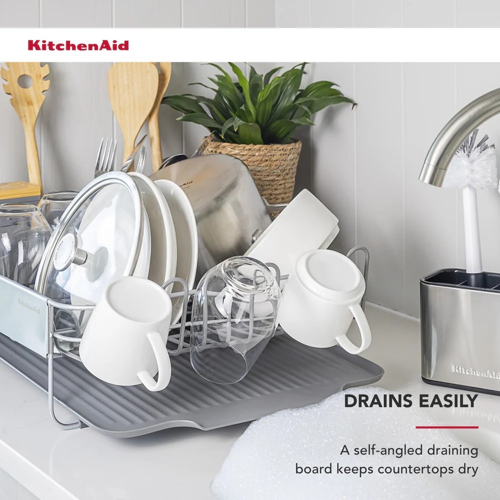 Підставка для сушки посуду KitchenAid Sinkware 61,5x38,5x37,5 см сірий KEG896BXCGA