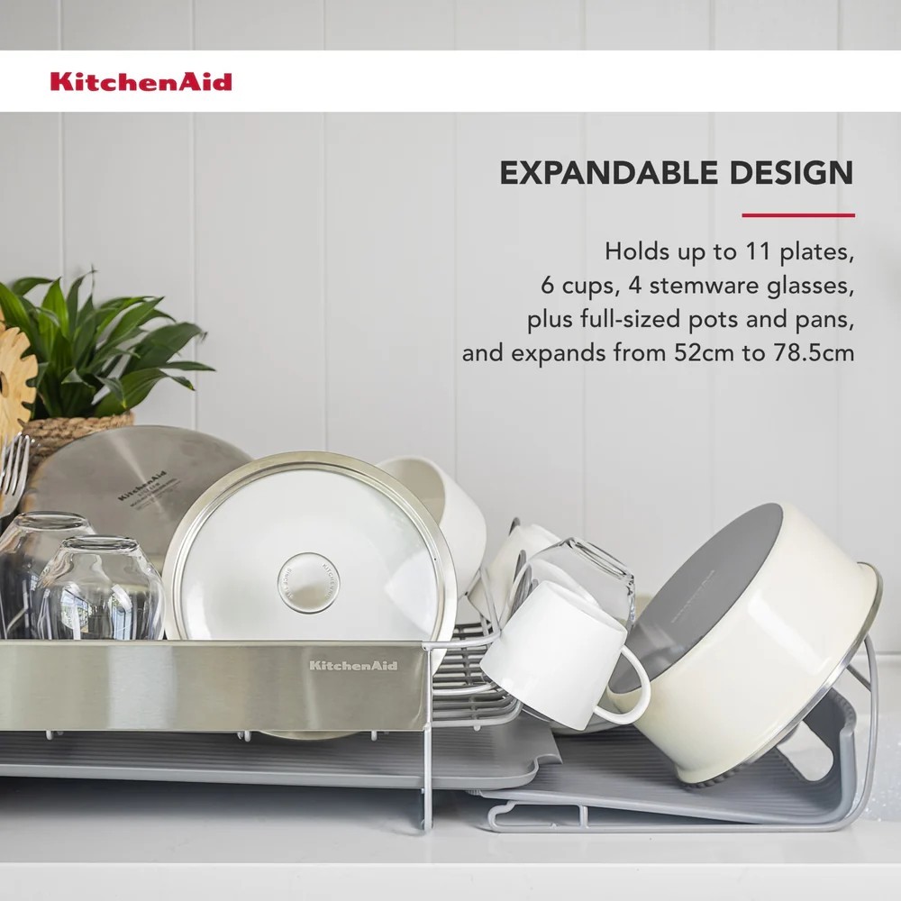 Підставка для сушки посуду KitchenAid Sinkware 61,5x38,5x37,5 см сірий KEG896BXCGA