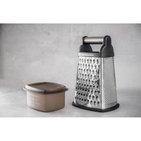 Терка чотирьохстороння з контейнером KitchenAid Universal чорний KQG300OSOBE
