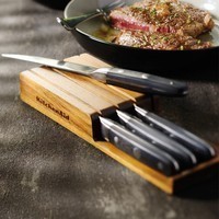 Набір ножів для стейків KitchenAid 4 пр з підставкою KKFTR04SKWM