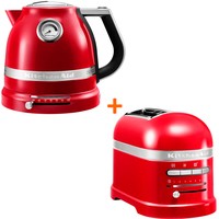 Фото Комплект KitchenAid Artisan Електрочайник 1,5 л 5KEK1522EER + Тостер 5KMT2204EER