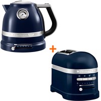 Фото Комплект KitchenAid Artisan Електрочайник 1,5 л 5KEK1522EIB + Тостер 5KMT2204EIB